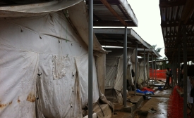 Photo reprinted courtesy CDC Global, via Flickr An Ebola isolation center in Freetown, Sierra Leone.