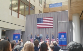President Obama at American University, August 5, 2015. Photo courtesy R.S. Zaharna