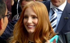 Photo reprinted courtesy GabboT, via Flickr Jessica Chastain at the Martian premiere in Toronto