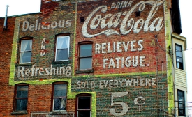 vintage painted coca-cola ad schenectady, ny by Crystal Smith via Flickr Creative Commons
