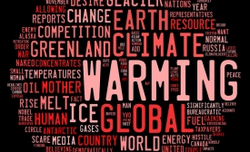 Photo by woodleywonderworks/ CC by-SA 2.0 Global warming graphic based on word frequency
