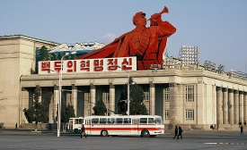Photo reprinted courtesy Frühtau via Flickr Pyongyang Traffic, by Frühtau