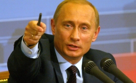 Photo reprinted courtesy Kremlin.ru, via Wikimedia Commons Vladimir Putin during annual Q&A conference