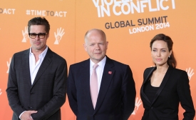 Foreign Secretary William Hague with UN Special Envoy Angelina Jolie and Brad Pitt - from Foreign & Commonwealth Office's Flickr stream Foreign Secretary William Hague with UN Special Envoy Angelina Jolie and Brad Pitt
