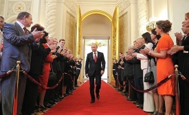 Photo reprinted courtesy of the Government of Russia via En.Kremlin.ru Inauguration of Putin, by En.Kremlin.ru