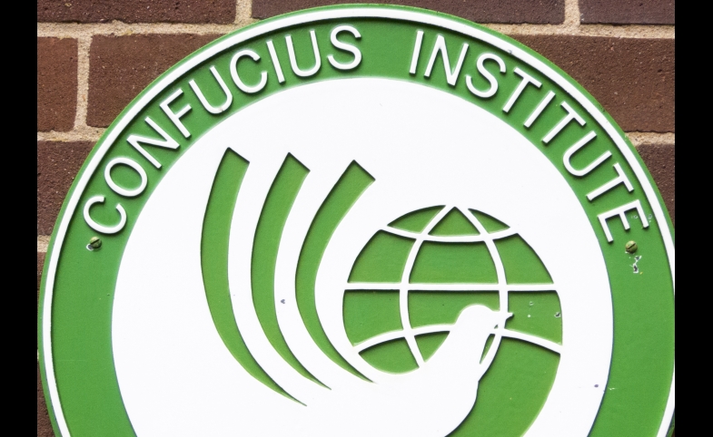 Photo reprinted courtesy Mark Morgan via Flickr https://flic.kr/p/r8u837 Confucius Institute sign at Brighton College