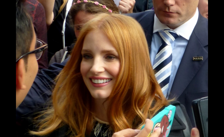 Photo reprinted courtesy GabboT, via Flickr Jessica Chastain at the Martian premiere in Toronto