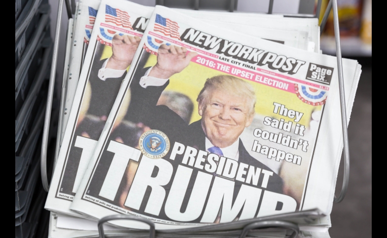 Photo reprinted courtesy of Marco Verch via Flickr New York Post: President Trump, by Marco Verch