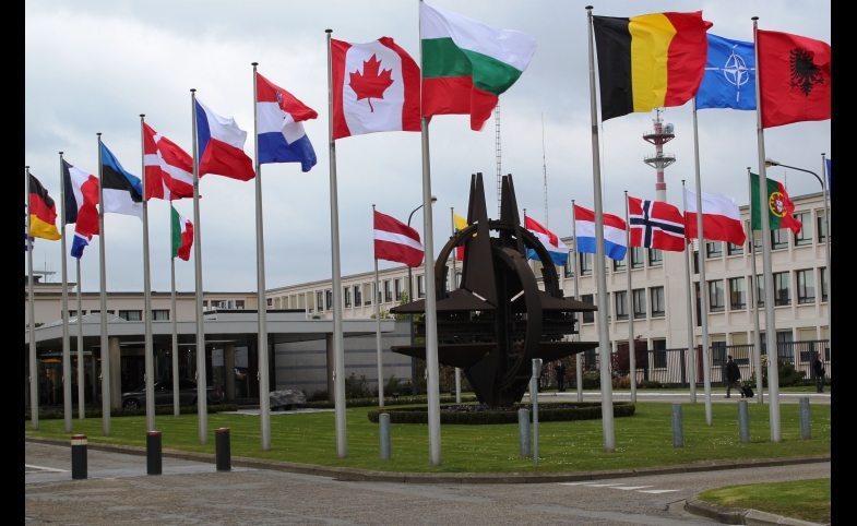 Photo reprinted courtesy of Utenriksdepartementet UD via Flickr NATO's hovedkvarter by Utenriksdepartementet UD