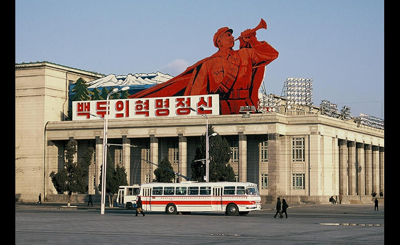 Photo reprinted courtesy Frühtau via Flickr Pyongyang Traffic, by Frühtau
