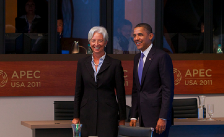 President Obama and IMF Managing Director Christine Lagarde at APEC 2011