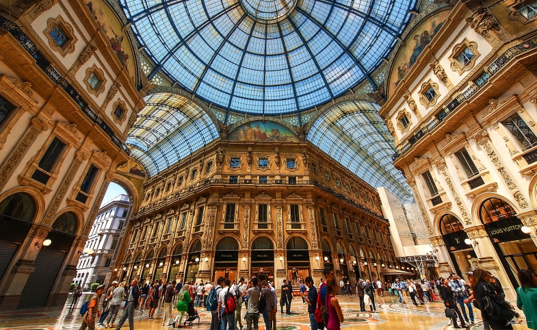 Photo courtesy of Paul Bica, via Flickr Creative Commons Galleria Vittorio Emanuele, Milan, Italy