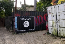 Photo reprinted courtesy thierry ehrmann, via flickr Islamic State flag