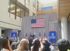 President Obama at American University, August 5, 2015. Photo courtesy R.S. Zaharna